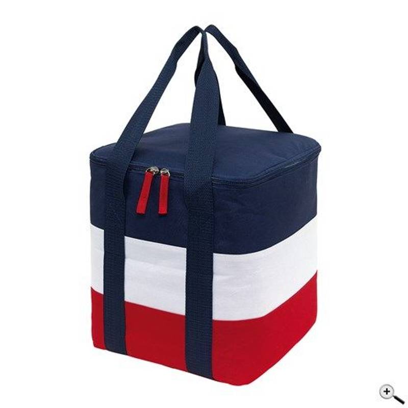 Chladící taška, modrá / bílá / červená Chladící taška, modrá / bílá / červená